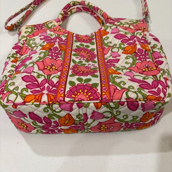 💗Vera Bradley Floral Shoulder Bag Purse Tote Hobo - Picture 12 of 12